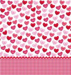 Valentine Sweet Greetings Plastic Tablecover