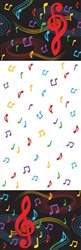 Multi-Color Music Note Tablecover