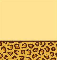 Leopard Print Plastic Tablecover