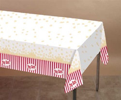 Popcorn Party Plastic Tablecover