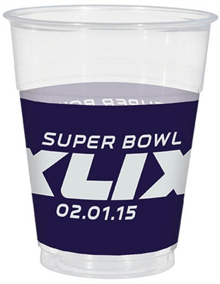 Super Bowl XLIX Plastic Cups (25/pkg)