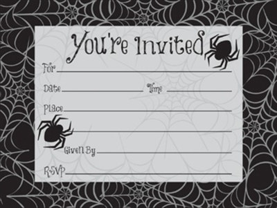 Skull Terror Invitation (8/pkg)