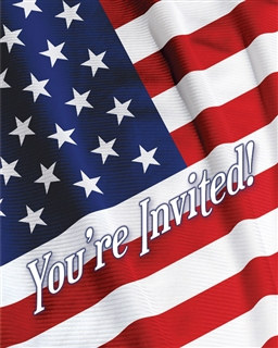 Patriotic Invitations (8/pkg)