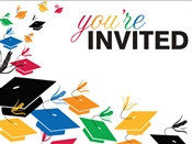 Colorful Grad Invitations (8/pkg)