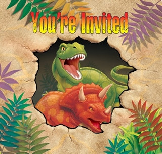 Dino Blast Invitations (8/pkg)