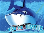 Shark Party Invitations (8/pkg)