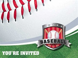 Baseball Party Invitations