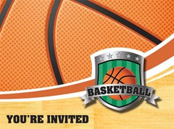 Basketball Party Invitations