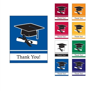 School Colors Grad Thank You Cards