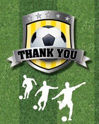 Soccer Party Thank You Notes (8/pkg)