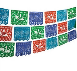 Plastic Mexican Cutout Banner (1/pkg)
