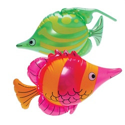 Assorted Inflatable Tropical Fish (1/pkg)