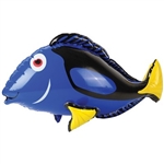 Incorporate this brightly colored, inflatable Blue Tang Fish at your Under the Sea or nautical themed party. When fully inflated, this vinyl  party decoration will measure 27 inches. Not eligible for returns.