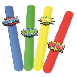 This Hero Slap Bracelet is a great party favor for a hero birthday party because each young superhero can wear one during the day's festivities. Just push on the two ends and you'll have yourself a fashionable hero bracelet. Sold in quantities of 12.