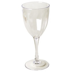Clear Plastic Wine Glass (1/pkg)