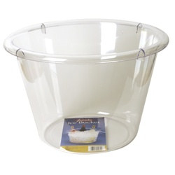 Jumbo Clear Plastic Ice Bucket (1/pkg)