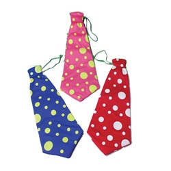 Assorted Adult Clown Ties (1/pkg)