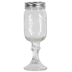 Mason Jar Redneck Wine Glass