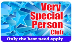 Very Special Person Club Plastic Pocket Card (1/Pkg)