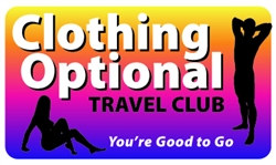 Clothing Optional Travel Club Plastic Pocket Card (1/Pkg)