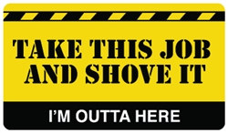 Take This Job and Shove It Plastic Pocket Card (1/Pkg)