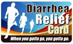 Diarrhea Relief Plastic Pocket Card (1/Pkg)