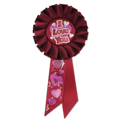 I Love You Rosette Ribbon