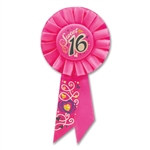 Sweet Sixteen Rosette Ribbon