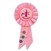 Pink My 1st Birthday Rosette Ribbon