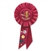 Red My 4th Birthday Rosette Ribbon