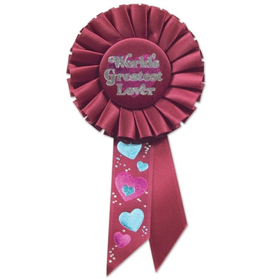 World's Greatest Lover Rosette Ribbon