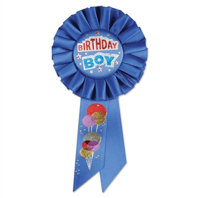 Birthday Boy Rosette Ribbon