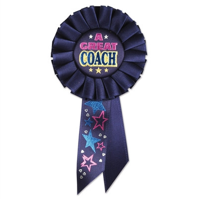 A Great Coach Rosette Ribbon