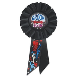 Groom To Be Rosette Ribbon