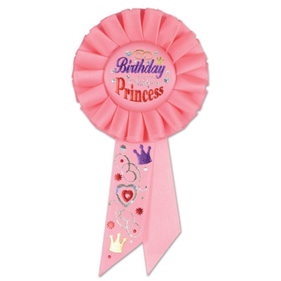 Birthday Princess Rosette Ribbon