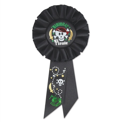 Birthday Pirate Rosette Ribbon