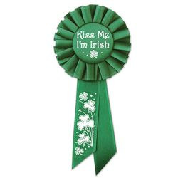 Kiss Me I'M Irish Rosette