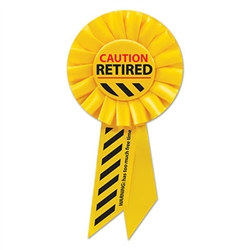 Caution Retired Rosette