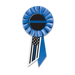 These patriotic rosettes are a fun and colorful way to show your appreciation for all they do. Measures (6-1/2) inches long by (3-1/2) inches wide with a pin on the back.