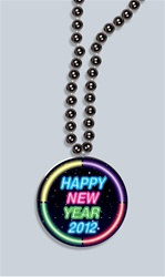 Beads with Happy New Year 2012 Medallion