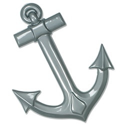 Gray Plastic Ships Anchor (1/pkg)