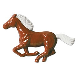 Plastic Galloping Horses (2/pkg)