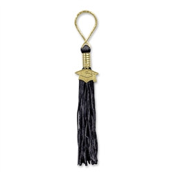 Black Tassel Key Chain