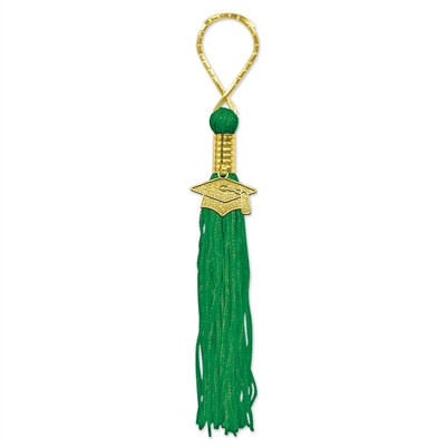 Green Tassel Key Chain