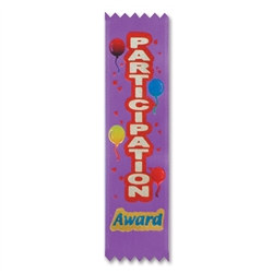 Participation Award Value Pack Ribbons (10/Pkg)