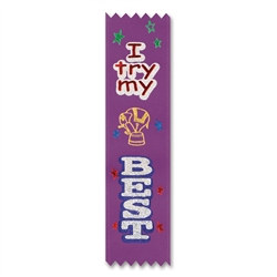 I Try My Best Value Pack Ribbons (10/Pkg)