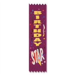 Birthday Star Value Pack Ribbons (10/Pkg)