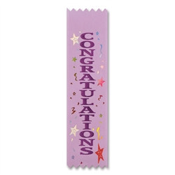 Congratulations Value Pack Ribbons (10/Pkg)