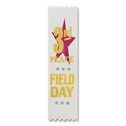 Field Day 3rd Place Value Pack Ribbons (10/Pkg)