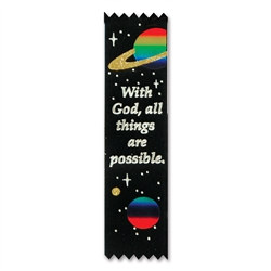 With God, All Things Are Possible Value Pack Ribbons (10/Pkg)